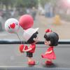 Car Ornaments Cute Couple Car Lovers Ornaments Car Interior Center Console Decoration Desktop DIY