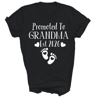 Promovida a Avó Est 2026 Camiseta Unissex Presente