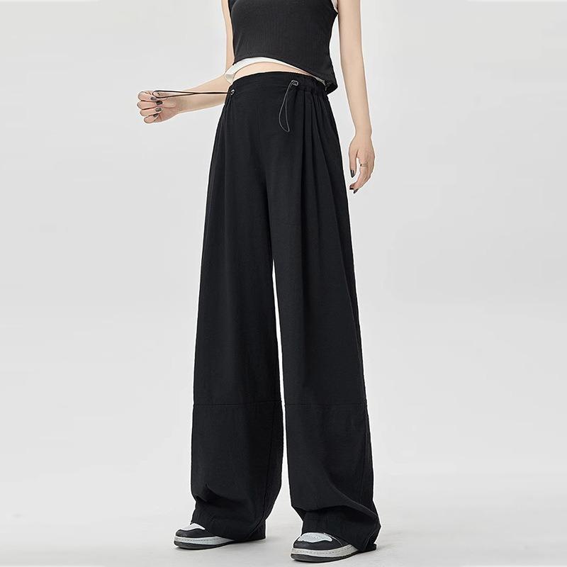 Large Size Maternity Casual Yamamoto Pants Women's Summer Thin 0kg Fat Mm Belly Loose Straight Wide-leg Pants