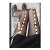 White Silk Fishnet Socks Summer Ultra-thin Bow Girl Japanese JK Black Stockings Sexy Hollow White Pantyhose