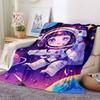 1pc Astronaut Costume Blanket, Lightweight Flannel Fleece with Digital Printing, Soft Warm for Sofa, Travel, Camping, Office, Couch, Chair, and Bed, A
