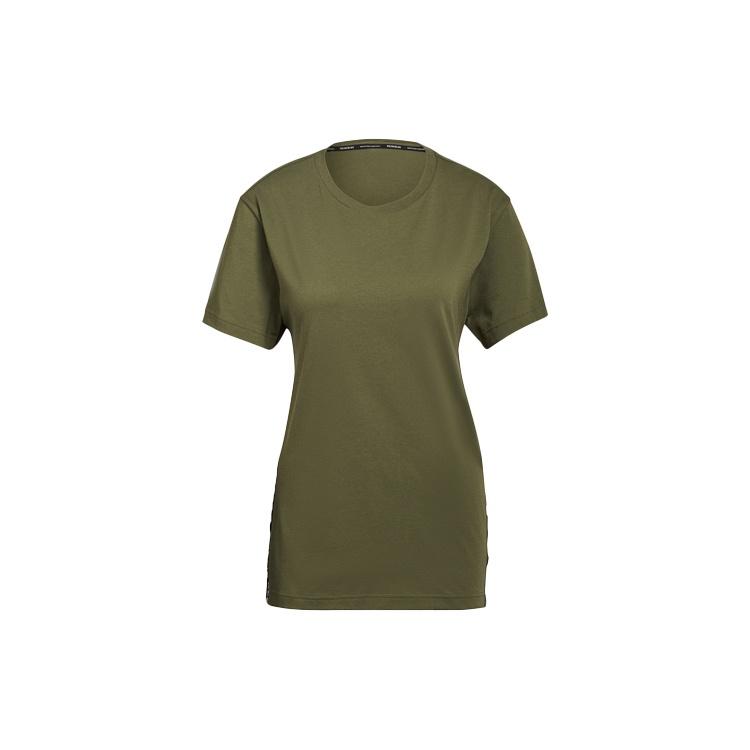 (WMNS) adidas Training Sports Forked Short Sleeve Green Women s GK6255 M
