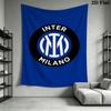 Inter Milan Crest Wallpaper Bedding 1 Duvet Cover 2 Pillowcase Without Core Christmas Birthday Gift Duvet Cover And Pillowcase