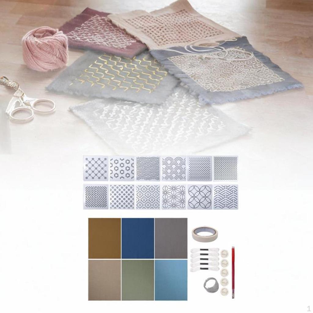 Embroidery Kit for Beginners Materials Accessories Sewing Set DIY Coaster Shirts