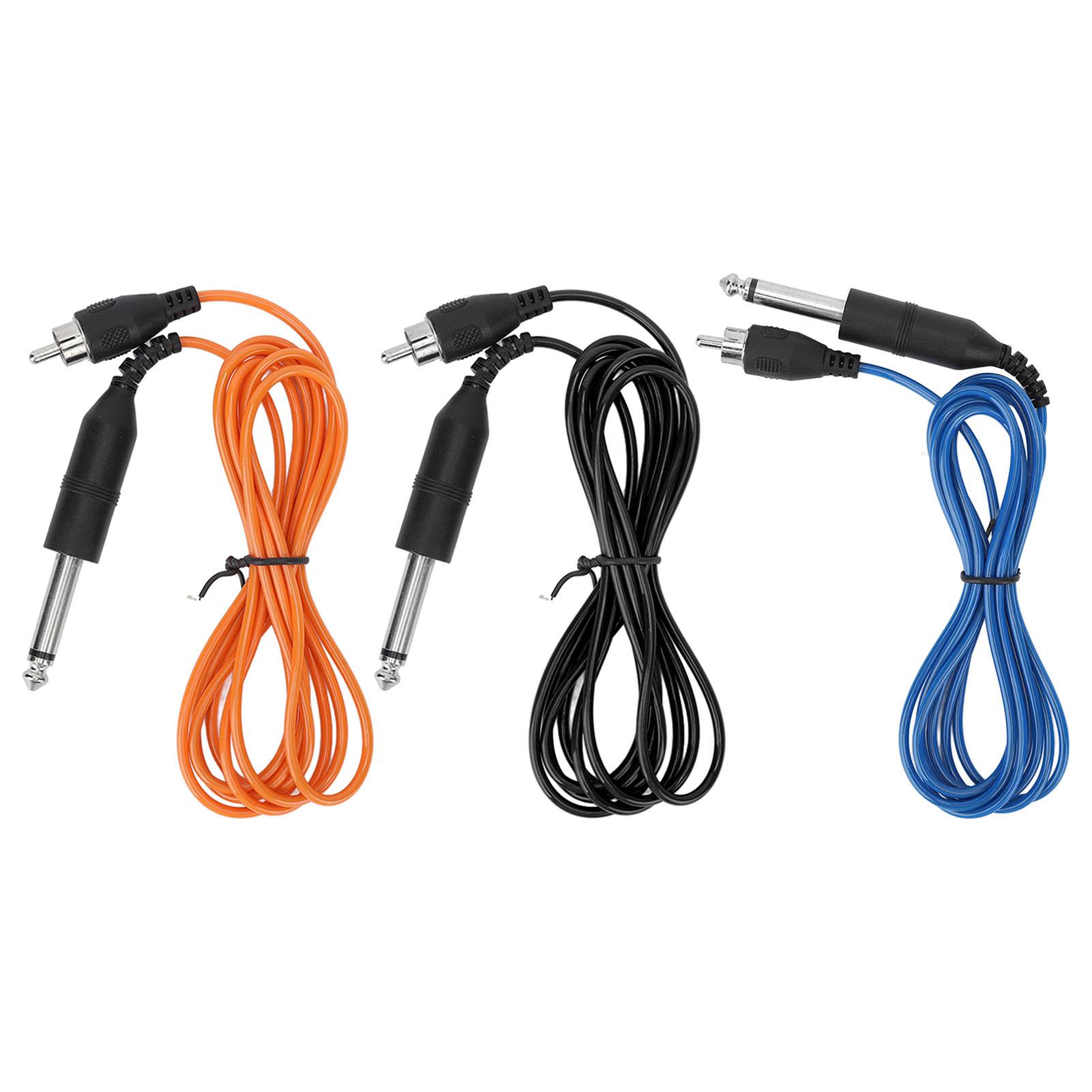 

Шнур с зажимом для татуировки Силиконовый кабель для зажима для татуировки Шнур питания для тату-машины с прямым интерфейсом RCA Ca