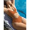 New Bikini Solid Color Lace-up Sexy Bikini Split Swimsuit Swimsuit for Women