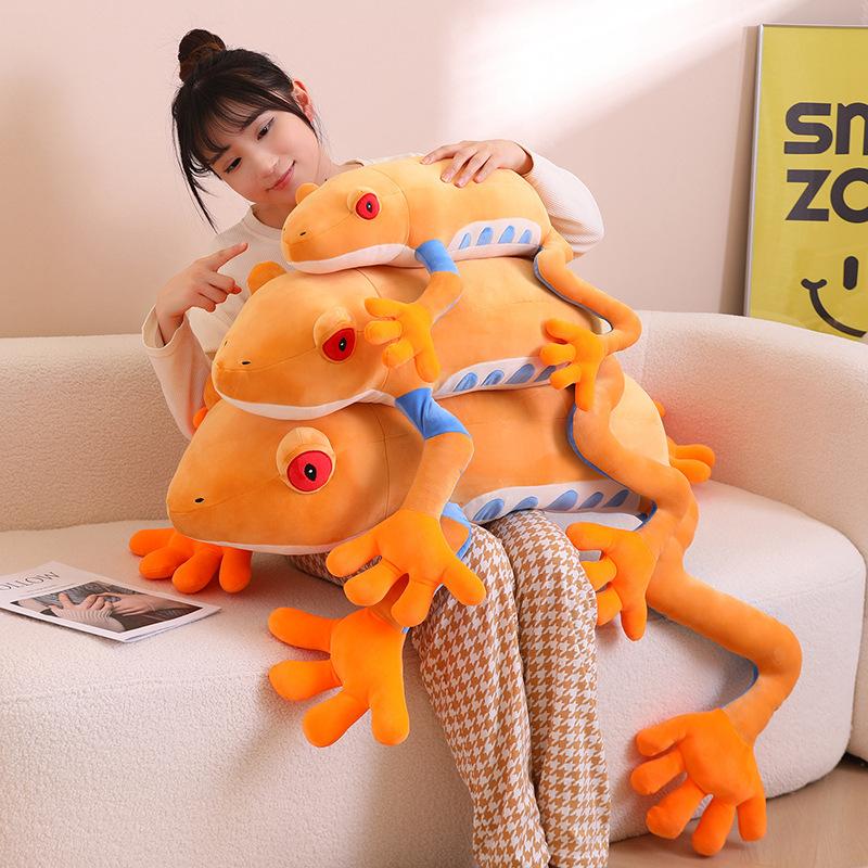 75cm Giant Colorful Frog Plush Doll Pillow Long Legs Big Frog Reptile Plush Toy Home Decor Warm And Soft Hug Gift For Boyfriend