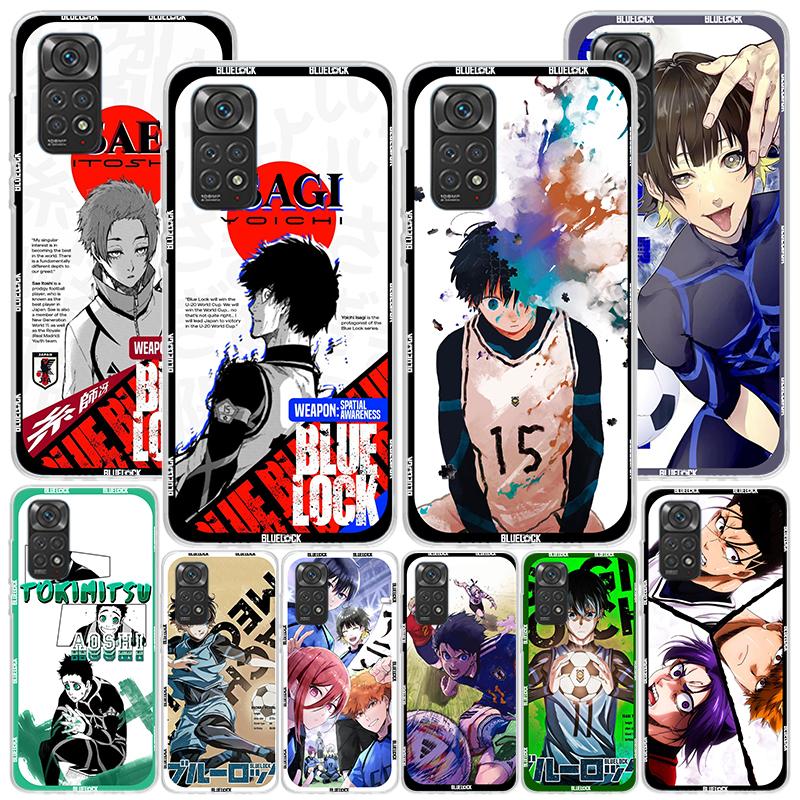 Blue Lock Anime Phone Case For Xiaomi Redmi Note 15 14 13 12S 12 11 Pro Plus 14S 11S 11E 10 10S 11T 5G Personalized Cover Redmi