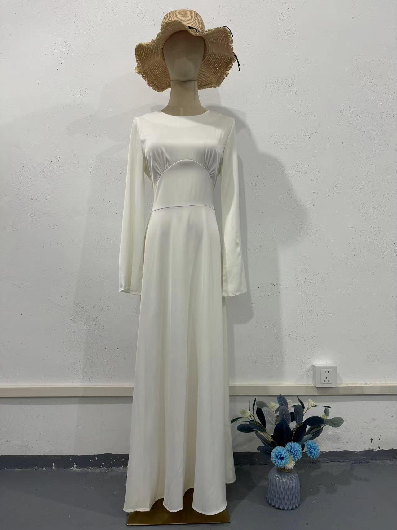 

Весна 2024 года, элегантное платье с длинным рукавом и утягивающей талией для женщин M