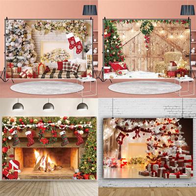 Christmas Tapestry Backdrop Photo Photography Props Background Cloth Party Decor