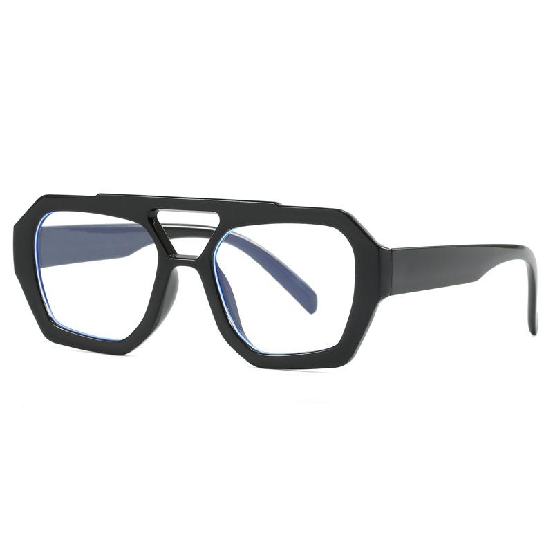 New anti-ultraviolet retro simple square sunglasses fashionable personality high value trend thin sunglasses