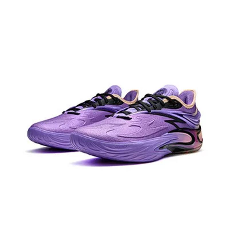 Anta Crazy Tide 8 Pro Fashion Trend Shock Absorption Low Top Basketball Shoes Men sneaker Purple 112631116-5