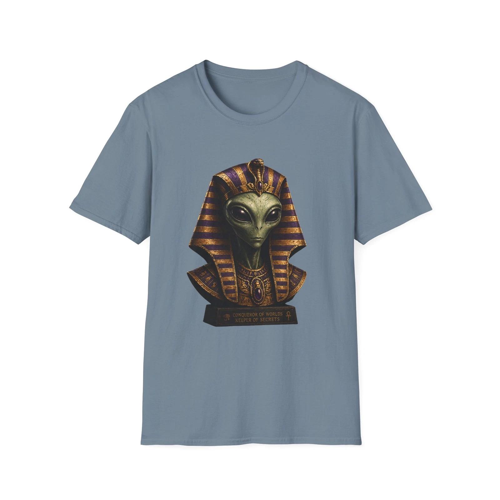 Alien Pharaoh Bust Children s Children s T  Children s T-shirt | Egyptian Sci‑Fi Ancient Futuristic Design 100