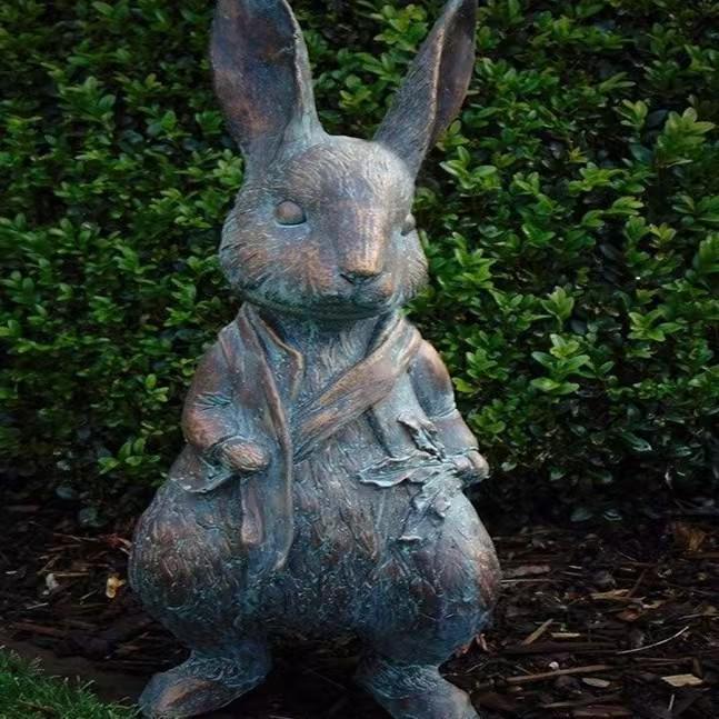 Cross-Border Anti-Bronze Animal Easter Resin Garden Decorations