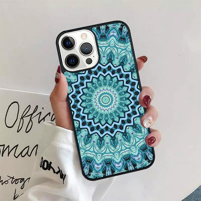 Mandala Sun Flower Retro Floral Phone Case Cover For iPhone 17 Air 15 16 14 13 12 Pro Max 11 Pro Max Plus Coque