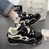 New Men's Sneakers Couple's Thick Bottom Lightweight Breathable Running Shoes Women's Black Retro Casual Skateboarding Shoes