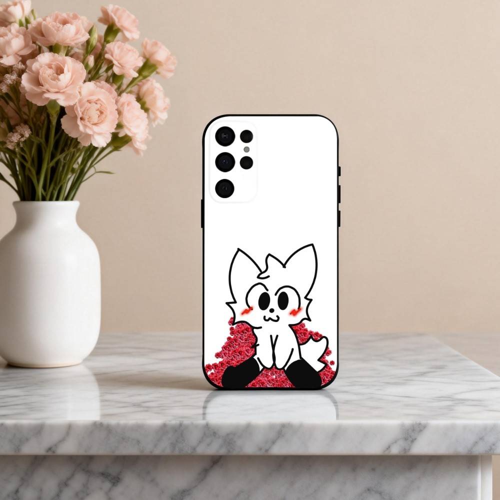 1PC C-Cute B-Boykisser -R Phone Case For Samsung S25,24,23,22,30,21,10,9,Ultra,Plus,Lite,FE,4,5 G Soft Black Case