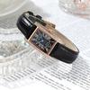 Retro Style Temperament Small Square Watch Niche High Sense Student Watch Women'S Belt Quartz Watch