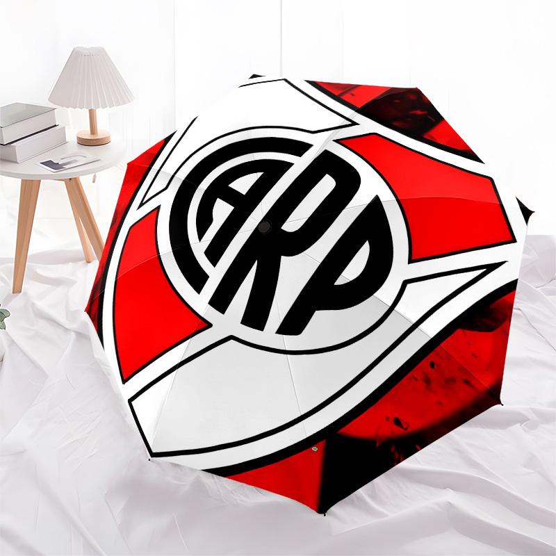 River Plate Logo- Automatic Opening and Closing, 8-rib Structure Portable Umbrella, Suitable for Men and Women in All Seasons - Perfect Gift