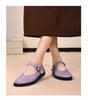 Plus Size Mary Jane Flat Shoes for Women - Handmade Leather Classic Style