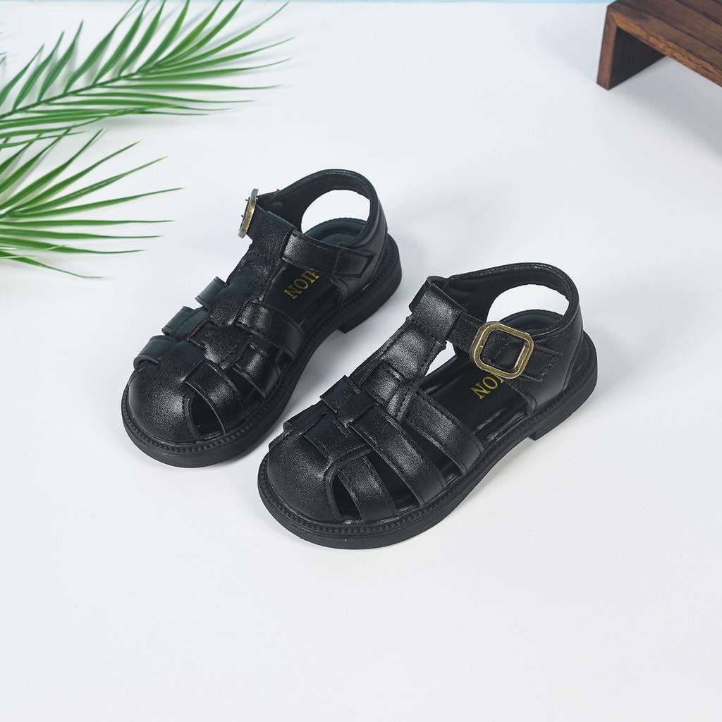 Summer Girl Soft Sole Roman Sandals Baby Princess Closed Toe Shoes Children Non Slip Beach Shoes