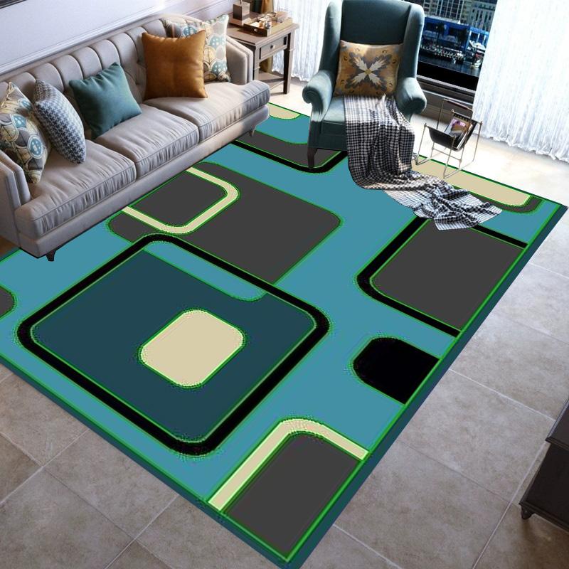 Geometric Modern Rugs Area Carpet Non-slip Floor Mat Door Family Bedroom Carpet Indoor Children's Play Throwing Yoga Mats