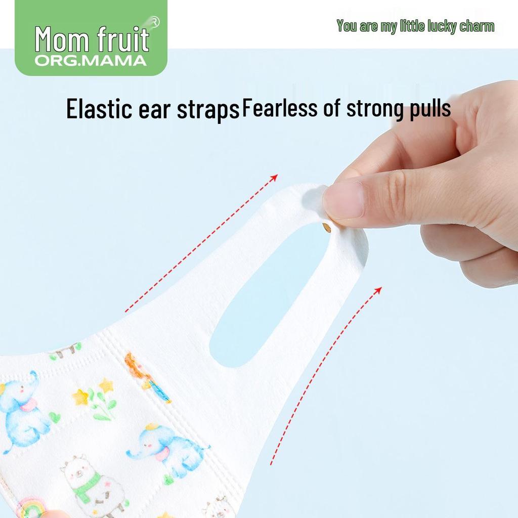 Individually Packed 3D Protective Masks for Kids Aged 0-6, Breathable & Disposable