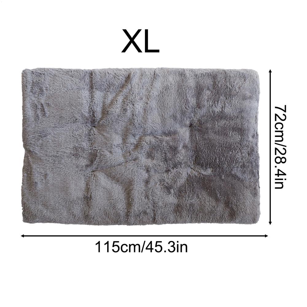 Winter warm dog bed self-heating pet mat super-warm thermal blanket Dog Crate Kennel Sleeping Mat for Home Dorm Apartment M серый
