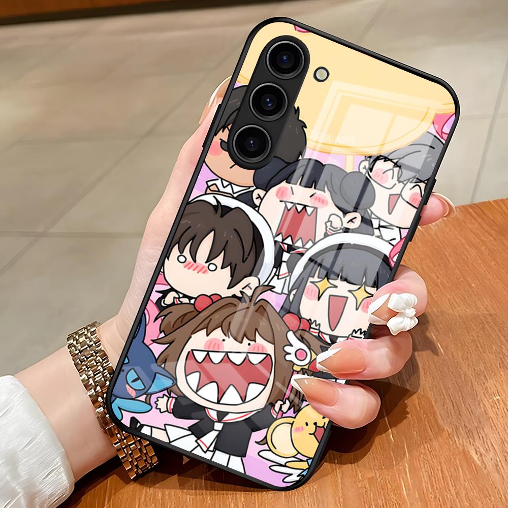 Cardcaptor Sakura Phone Case For Samsung S26 S25 Edge Ultra S23 S22 S21 S20 Ultra Plus S24 Fe A54 A53 A25 Glass Cover