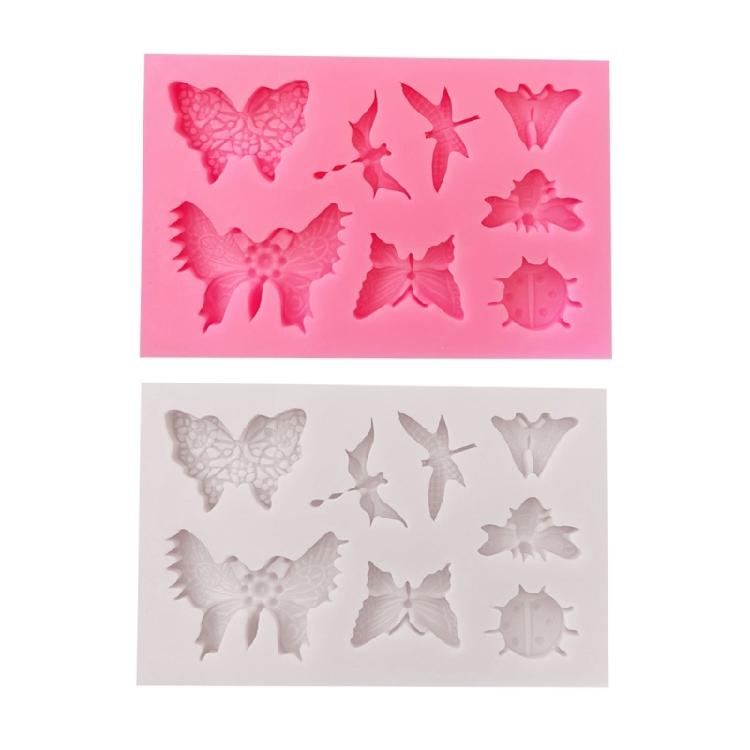 Butterflies Dragonflies Silicone Mold Fondant Cake Border Moulds Chocolate Mould