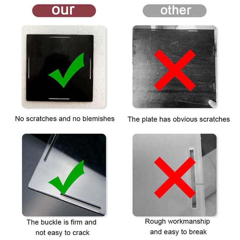 Transparent Storage Box Acrylic Model Display Box Countertop Box Organizer Stand Dustproof Protection Showcase for Action Figures/Toys/Collectibles