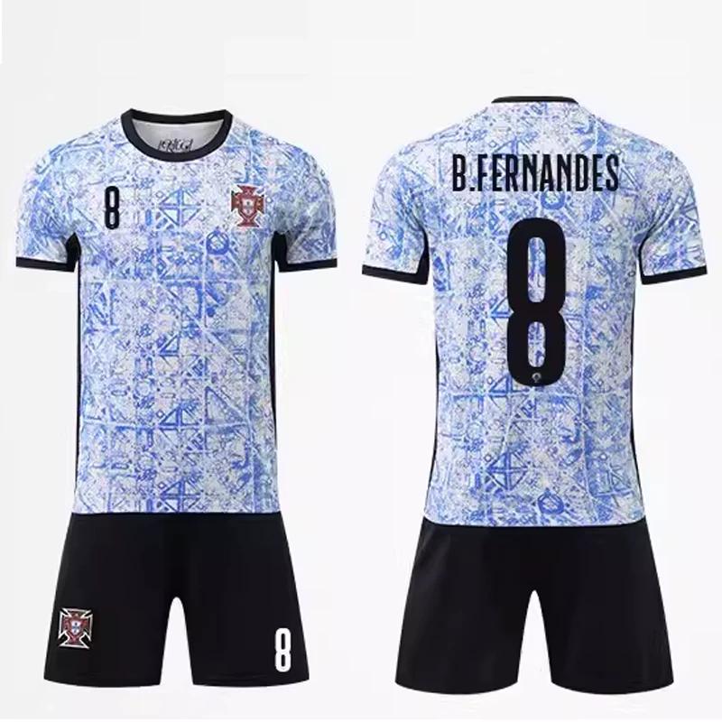 2024 Portugal Football Jerseys White #8 16