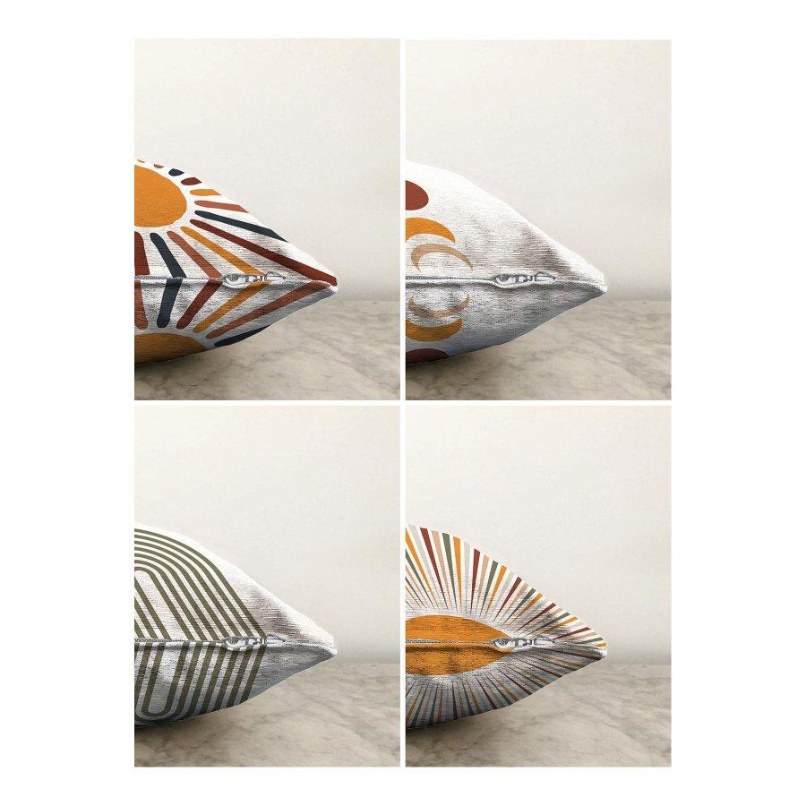 Set di 4 federe per cuscini stampate in digitale