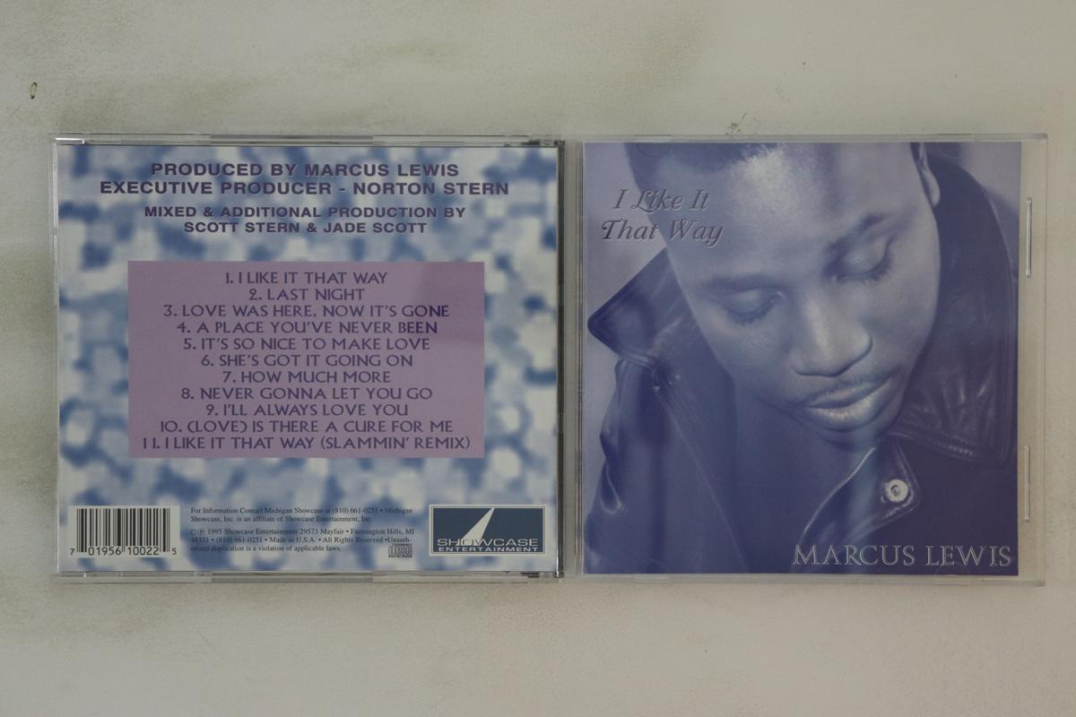 

CD MARCUS LEWIS I Like It That Way 610022 SHOWCASE ENTER 1995 US SoulFunk Used