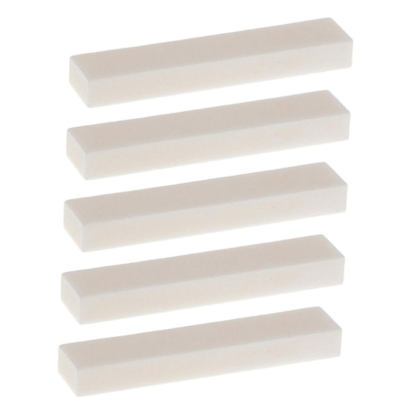 DIY Unslotted Acoustic Guitar Nut Untreated Bone Guitar Nuts Blank Replacement Stringed Instrument Parts Durable