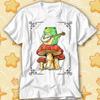 Toad Frog Playing Banjo On Magic Mushroom T-Shirt 608