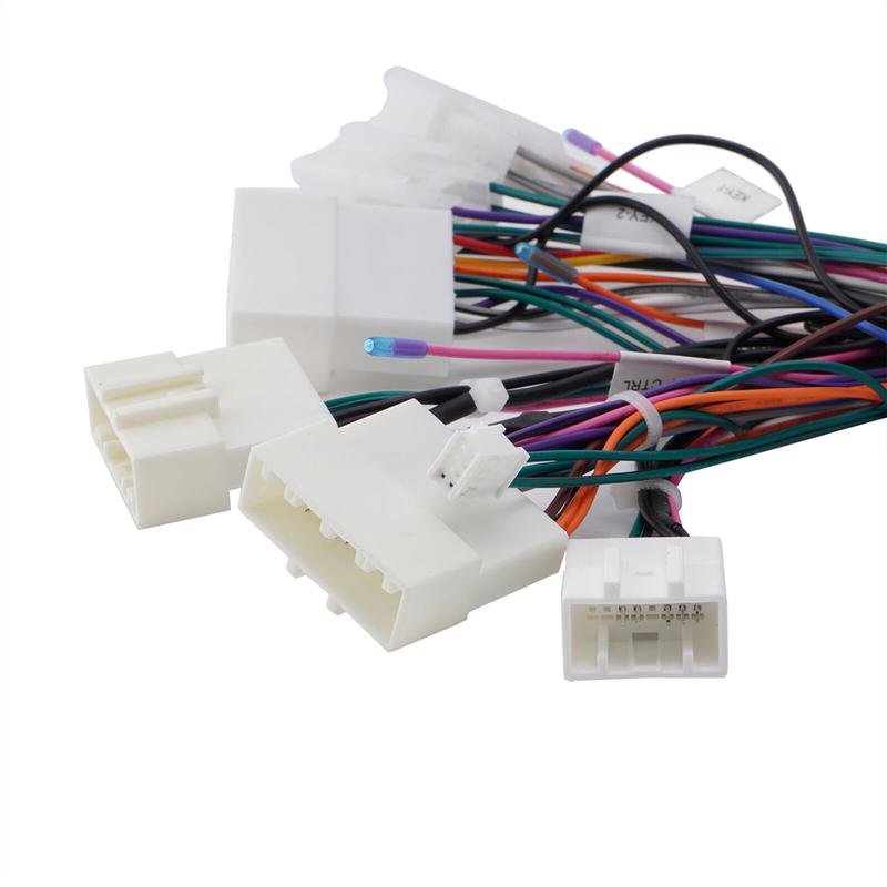 Wired Harness Adapter Canbus Box Car Stereo Audio Power Wiring Harness Cable Power Cable Connector for Toyota with JBL Amplifier