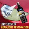 Headlight Repair Spray – Instant Restore Yellow Foggy Oxidized Car Lights, One-Wipe Lens Polish & UV Protect Coating, No Sanding Auto Detailing