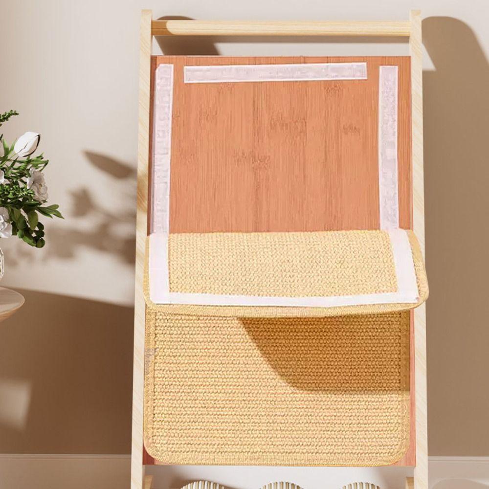 Wooden Pet Cat Scratching Board Hemp Rope Cat Scratcher Mat Durable Cat Scratching Post  Pet Cat