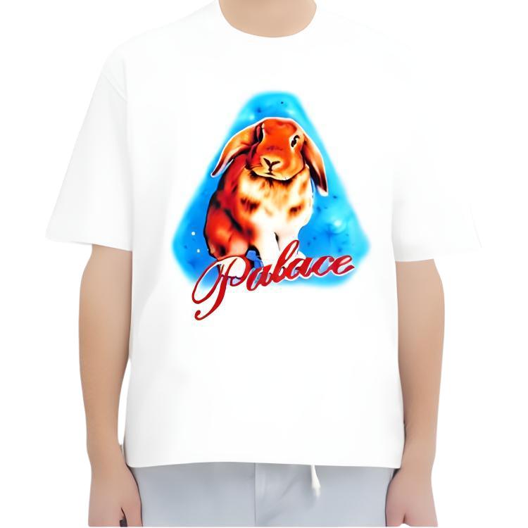 Palace Kaninchen T-Shirt Weiß Unisex Oberteile P26TS010