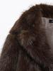 2024 Winter Women's European & American Style Faux Fur Overcoat