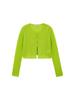 Salad Baguni Clip Mohair Cardigan_Lime