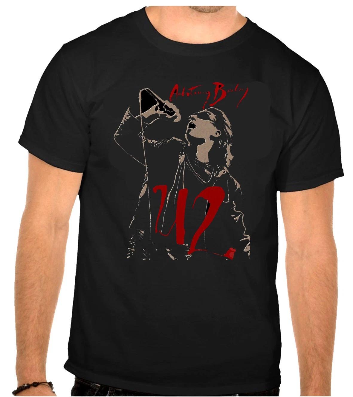 U2 U 2 Rock Music Logo Black T-Shirt -1252 XXL