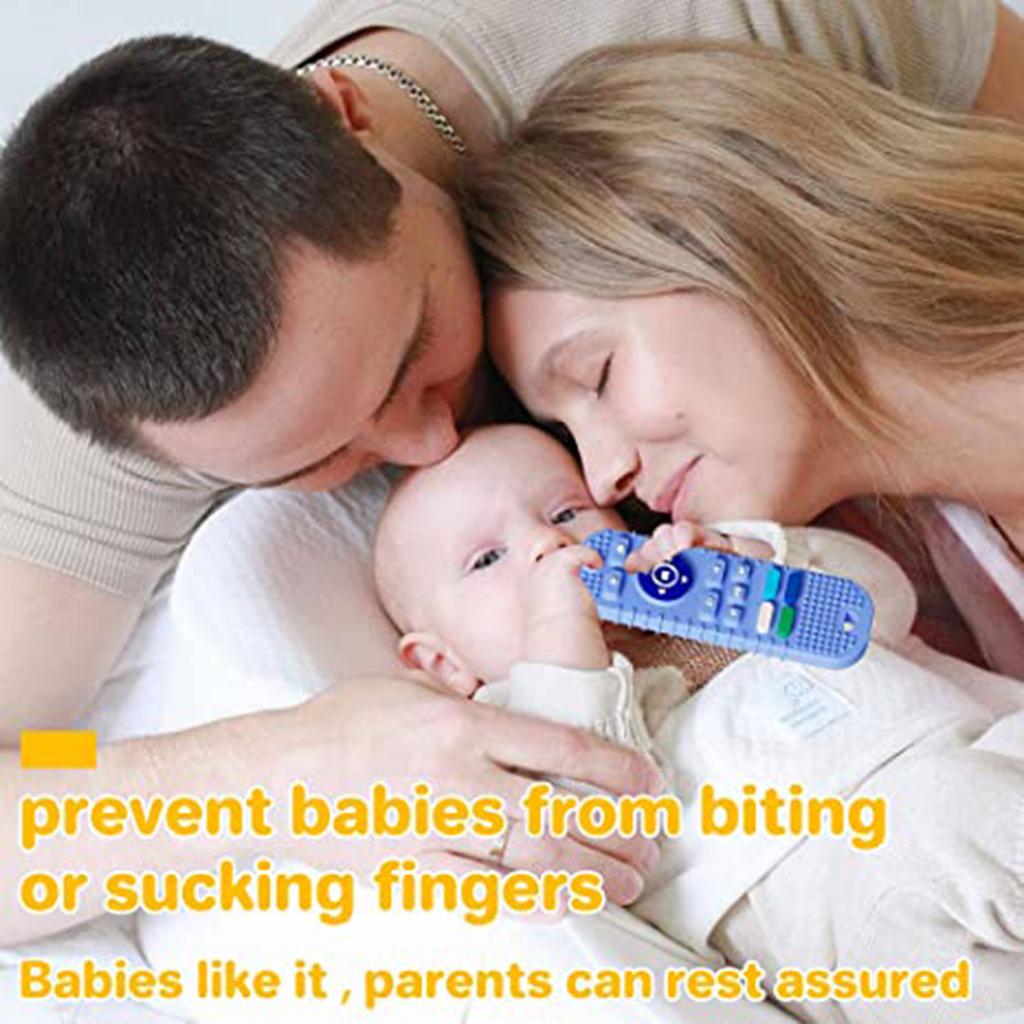 Baby Remote Control Silicone Case Teether for Infants, Soft and Safe Material for Teeth Soothing