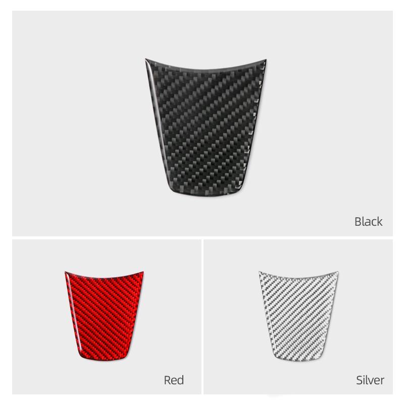 For Tesla Model 3 2019-2026 Model Y Carbon Fiber Steering Wheel Trim Patch Anti-Scratch Sticker Car Interior Tuning Accessories