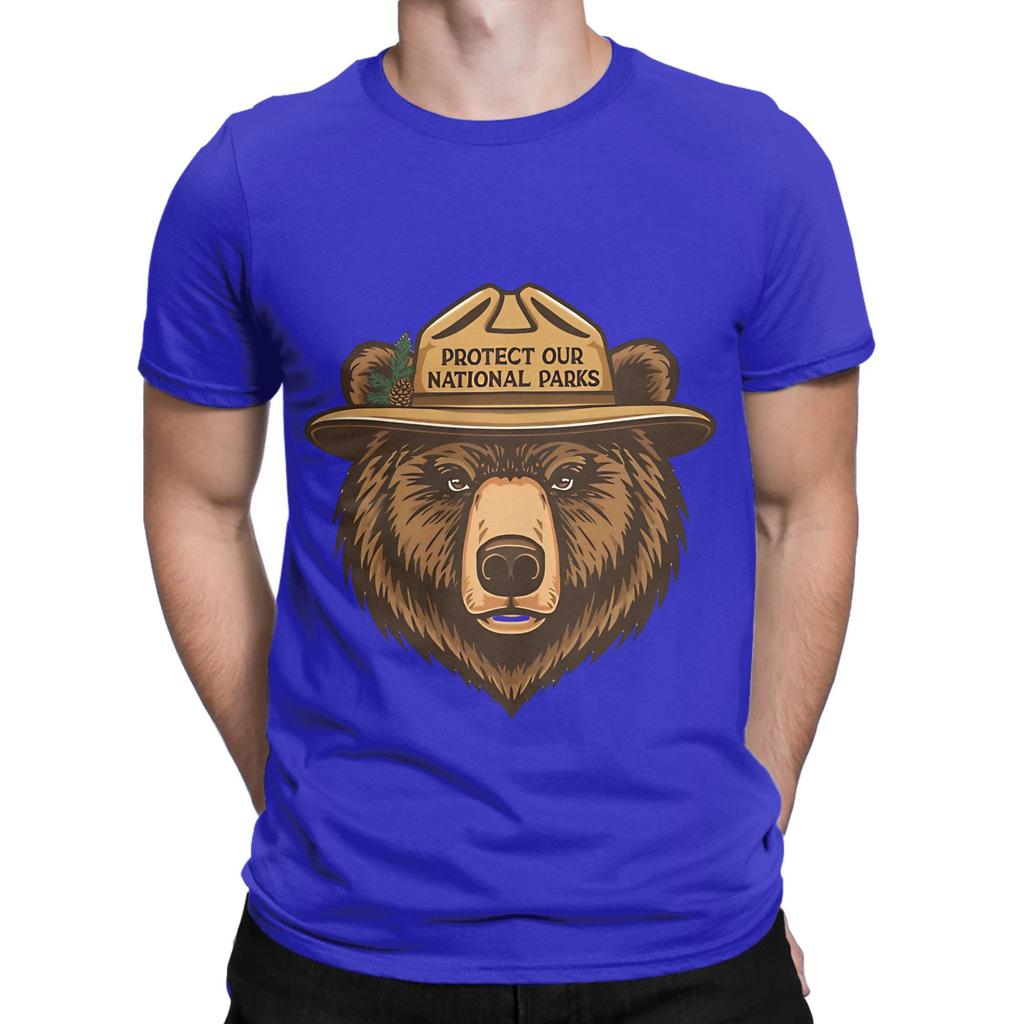 Protect Our National Parks Conservation Nature Lover Outdoors Graphic 100 Cotton TShirt Smokey bBear Tops Tees For Unisex