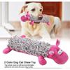 Dog Toy Durable Plush Squeaky Toy Interactive Teeth Cleaning Toy Funny Training Tool for Small Medium Dogs Pets(Pink) 26-27s