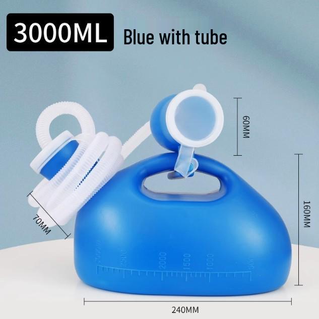 Men's Hospital Urinal with Lid and Tube for Elderly and Bedridden Use