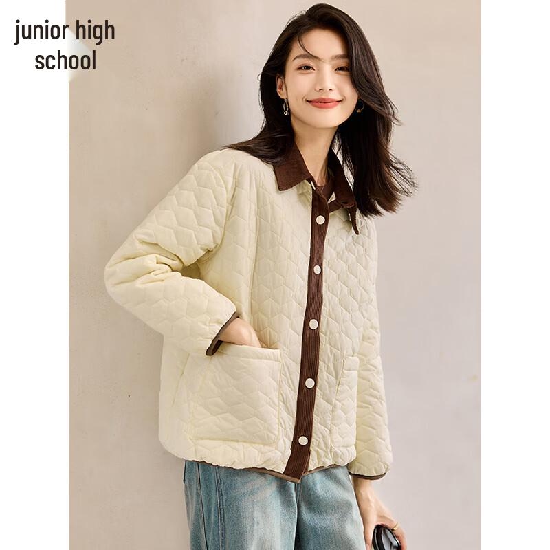 Women's Diamond Textured Padded Winter Jacket