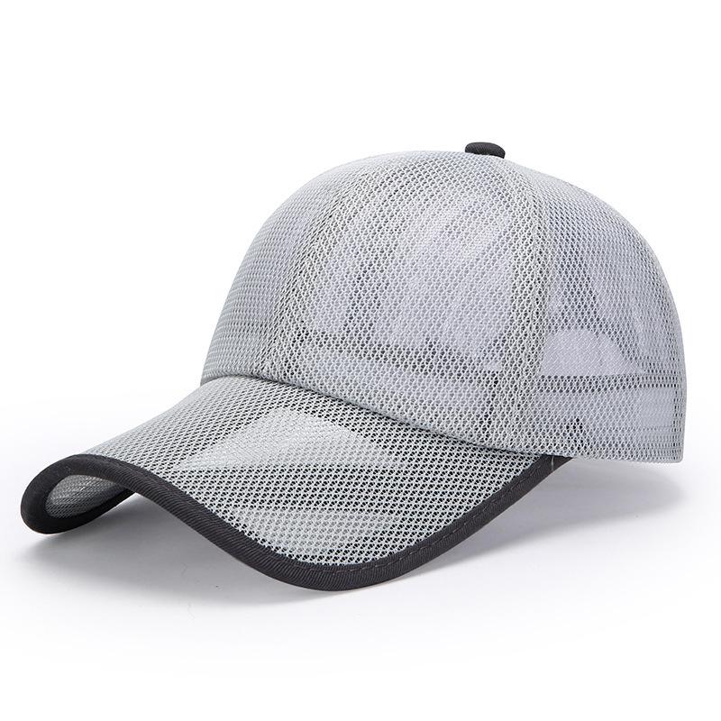 Men's Summer Thin Full Mesh Hat Breathable Lengthened Hat Brim Baseball Cap Women's Fishing Sun Protection Sun Hat Sun Hat